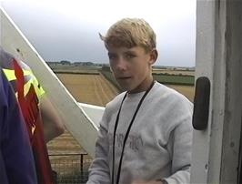 Peter Talbot at the top of the windmill